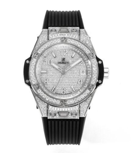 MS Hublot Big Bang "One Button" Steel Rainbow Watch