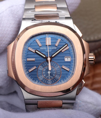 3K Patek PP Philippe Nautilus 5980/1A-014 Multifunctional Chronograph Watch