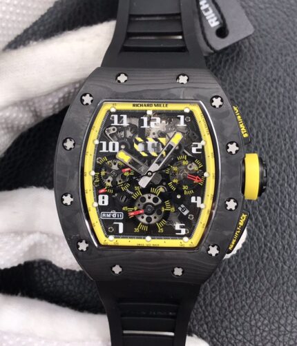 KV Richard Mille RM-011 forged carbon brazing fiber "Yellow Storm" yellow storm