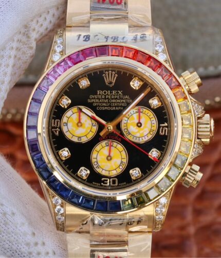 BL Rolex 116599RBow new rainbow circle Daytona upgraded version 40mm men's watch.