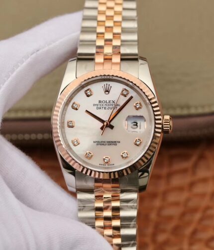 GM log 36mm rose gold 2018 new log 14k gold-packed series.
