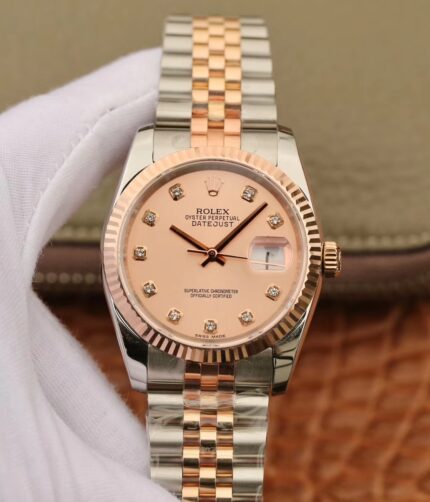 GM log 36mm rose gold 2018 new log 14k gold-packed series.