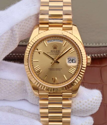 CR Rolex gold-plated day-date
